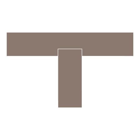 Superior Mark Floor Markings, Ts, 2in, Gray IN-40-564